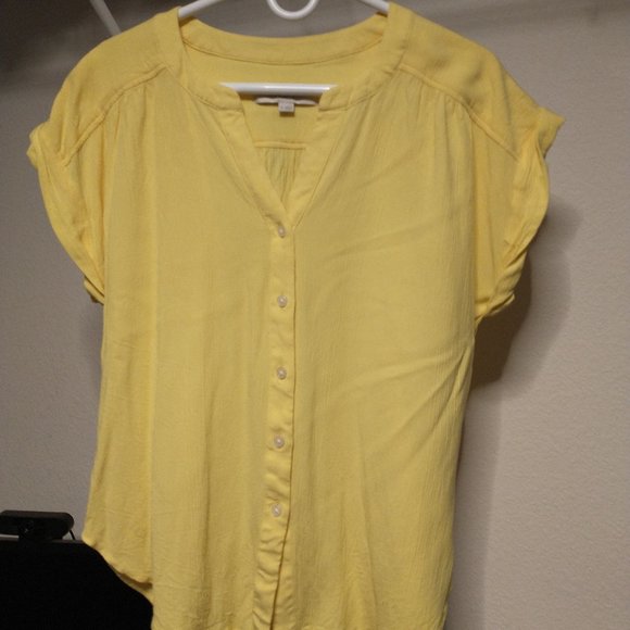 LOFT Tops - Loft Yellow Blouse
